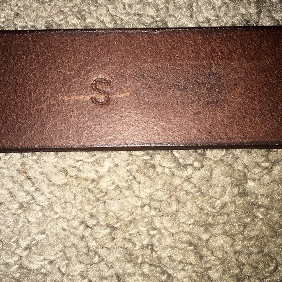 Fossil Leather Belt with Woven Design - Picture 4 of 7